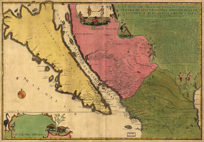 1720 Chart of California