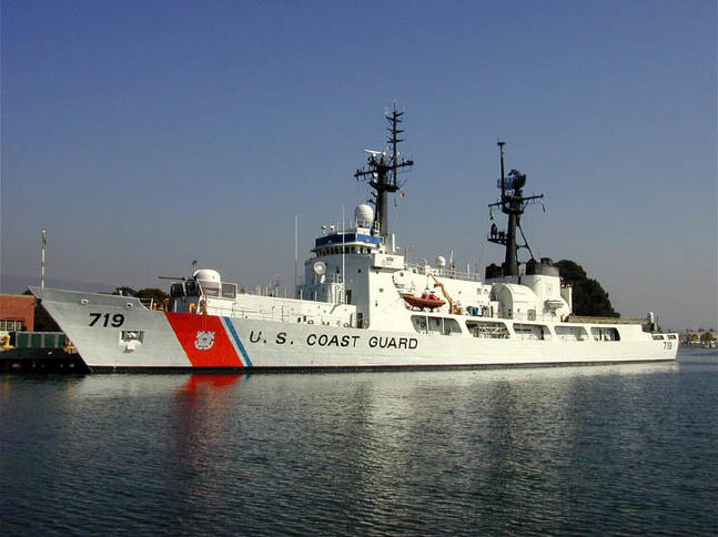 378 foot Coast Guard Cutter Boutwell in Alameda
