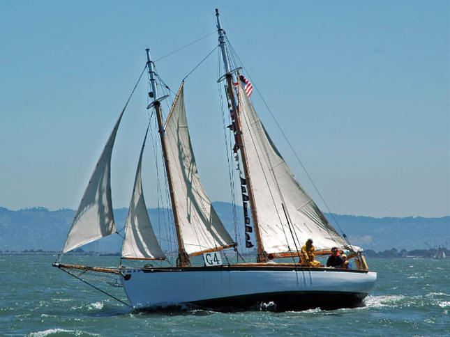 A Small Schooner in the Master Mariner's Race