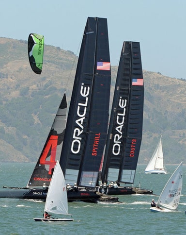 America's Cup Boats and Dinghy Racers