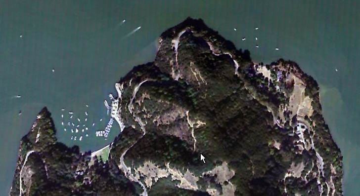 Angel Island (Ayala and China Coves) Aerial View