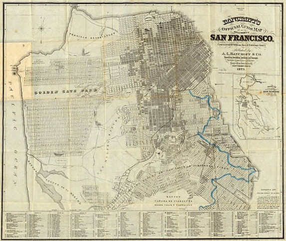 Bancroft's Guide Map of City and County of San Francisco