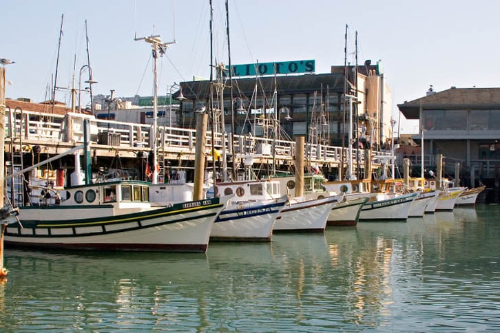 Classic Fishing Boats at San Francisco's Fisherman's Wharf