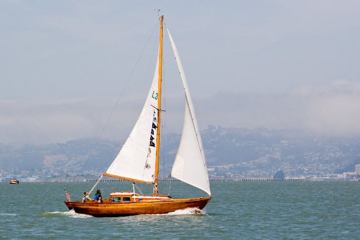 Classic Sailboat Cruising