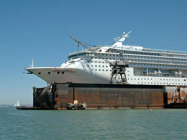 Cruise Ship in Drydock 2