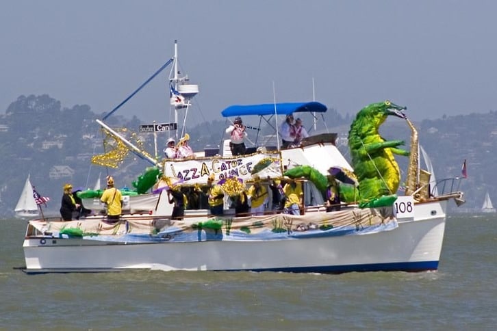 Decorated Trawler in Opening Day Parade