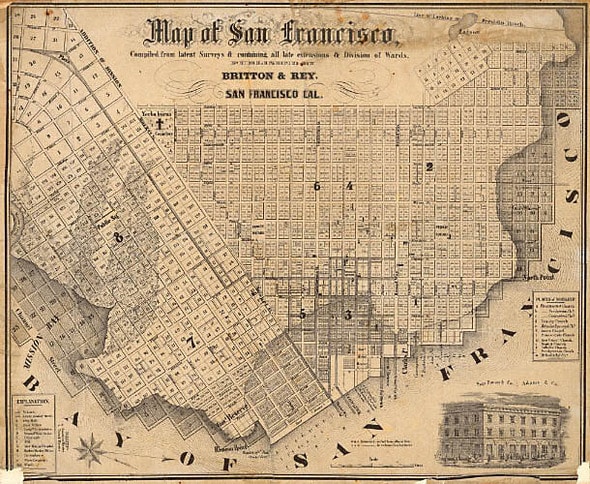 Early Map of San Francisco