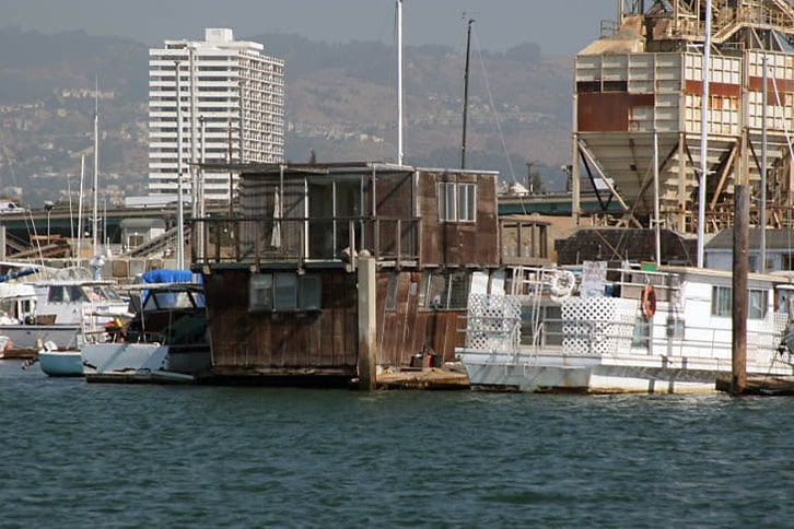 Houseboat on the Oakland Estuary (at Embarcadero Cove)