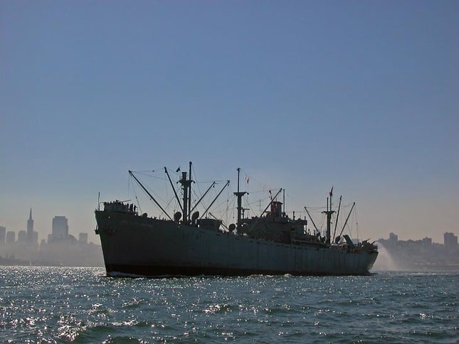 Jeremiah O'Brien Cruising San Francisco Bay