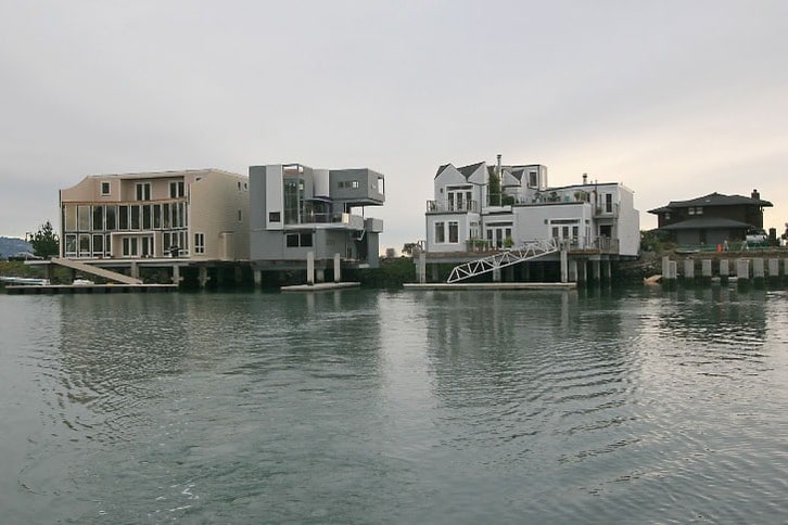 Large Custom Waterfront Homes