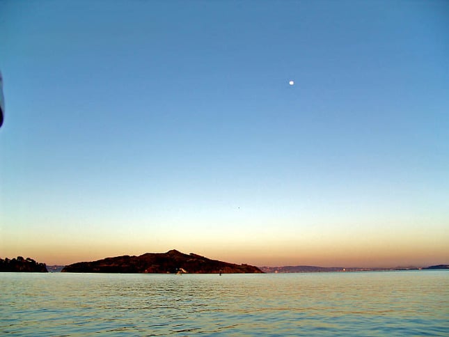 Moonrise Over Angel Island