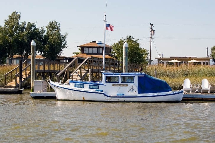 Napa River Waterfront Home, with Boat Morning Star