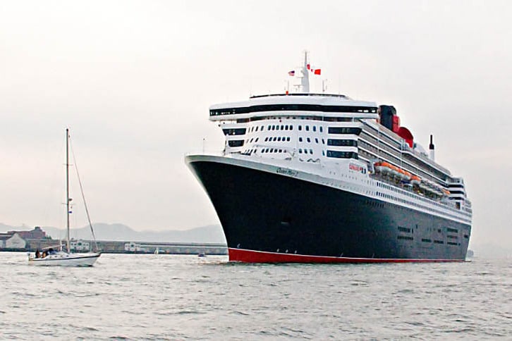 Queen Mary 2's Shapely Bow