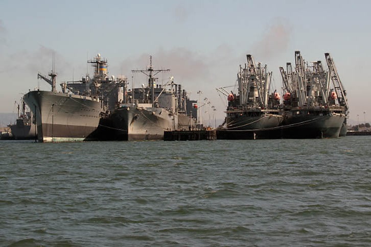 Ready Reserve Fleet Ships in Alameda