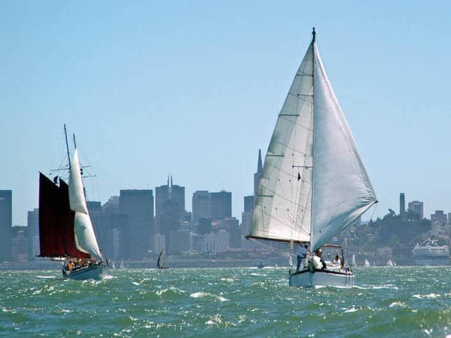 Running Wing-and-Wing in the Master Mariner's Regatta