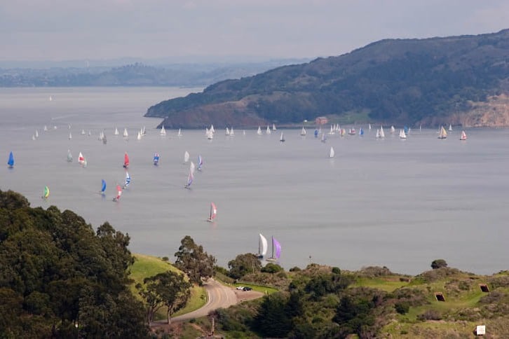 Sailboats Racing in Racoon Strait 2