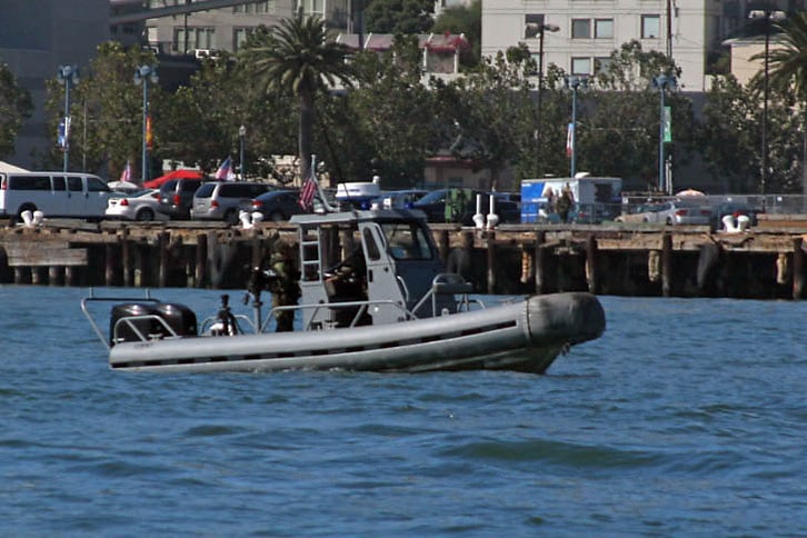 Security Boat at Fleet Week