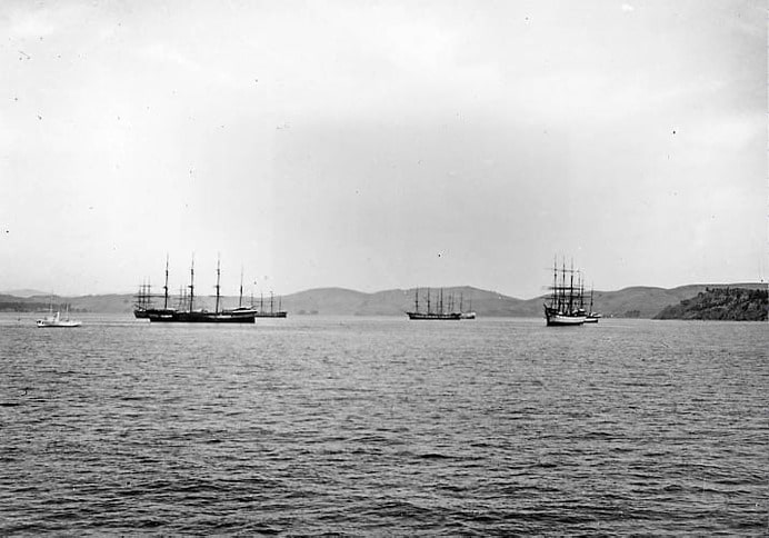 Ships Anchored off Sausalito