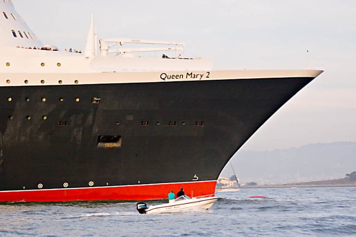 The Queen Mary 2's Bow