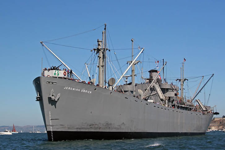 The S.S. Jeremiah O'Brien Liberty Ship at Dock