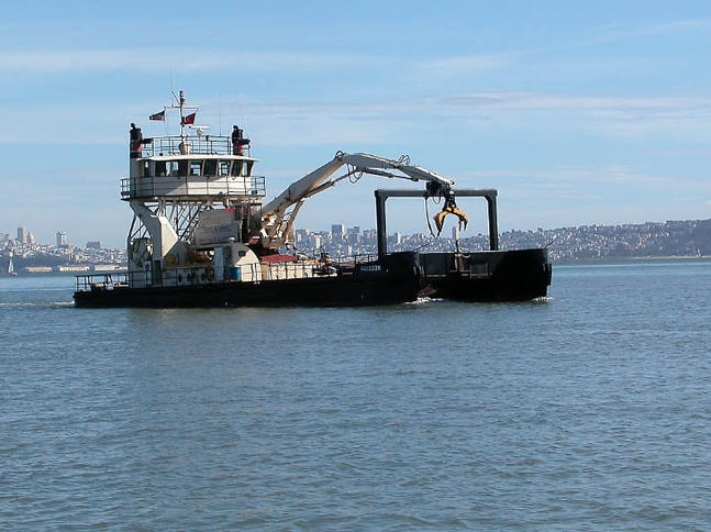 Workboat With A Crane